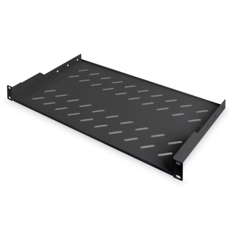 Digitus 1U fixed shelf for racks from 400mm depth 45x483x250mm up to 15kg Black (RAL 9005)