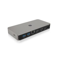   Raidsonic IcyBox IB-DK2880-C41 10-in-1 USB4 Type-C DockingStation with dual video output Grey