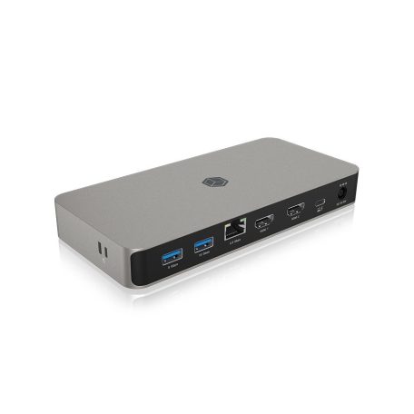 Raidsonic IcyBox IB-DK2880-C41 10-in-1 USB4 Type-C DockingStation with dual video output Grey