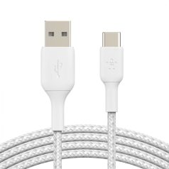 Belkin Braided USB-C to USB-A Cable 2m White