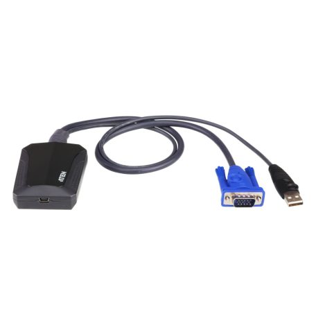 ATEN Laptop USB KVM Console Crash Cart Adapter Black