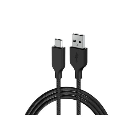 Genius ACC-A2CC-3A USB-A to USB-C 3A QC3.0 charging cable & data 1m Black