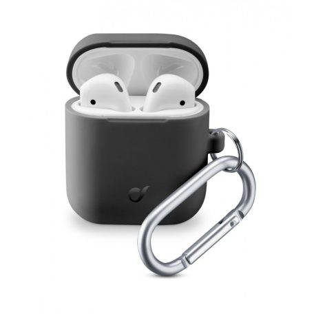 Cellularline Protective cover with carabiner Cellularline Bounce for Apple AirPods 1, 2, black