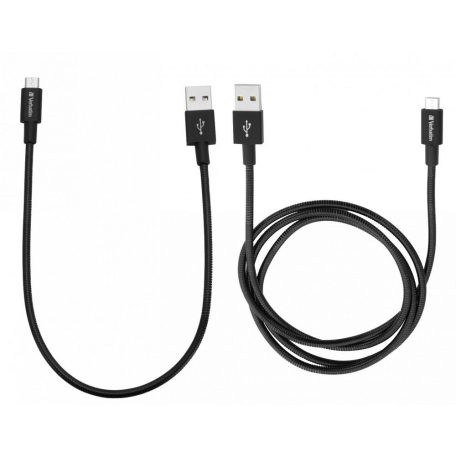 Verbatim Micro USB Sync & Charge Cable Black (2 Pack)