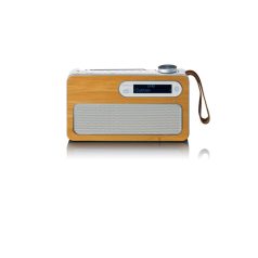 Lenco PDR-040EF Portable DAB+ radio with Bluetooth Bamboo