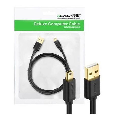 UGREEN USB-A to miniUSB male/male cable 1m Black