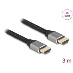   DeLock Ultra High Speed HDMI Cable 48 Gbps 8K 60Hz 3m certified Grey