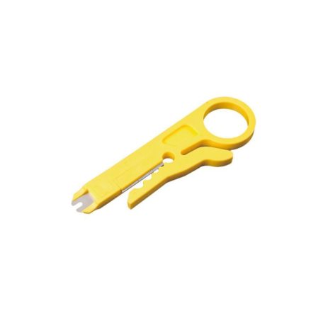 EQuip Punch Down Tool with Wire Stripper Yellow