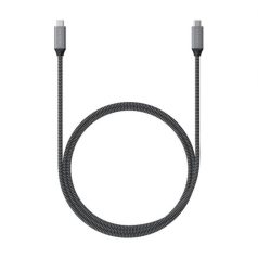 Satechi USB-C -USB-C kábel Braided 40 Gbps 0,8m Grey