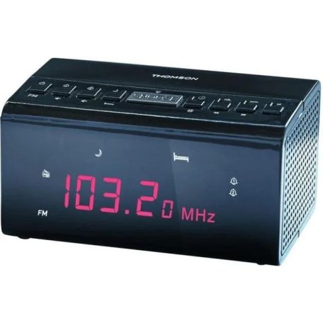 Thomson Alarm Clock Radio Single Alarm Black