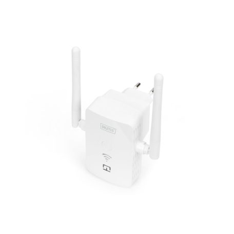 Digitus 300Mbps Wireless Repeater / Access Point 2.4GHz + USB Charging Port White