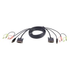 ATEN USB DVI-D Single Link KVM Cable 1,8m Black