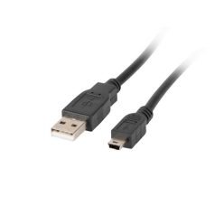 Lanberg USB Mini(M)->USB-A(M) 2.0 Cable 0,3m Black