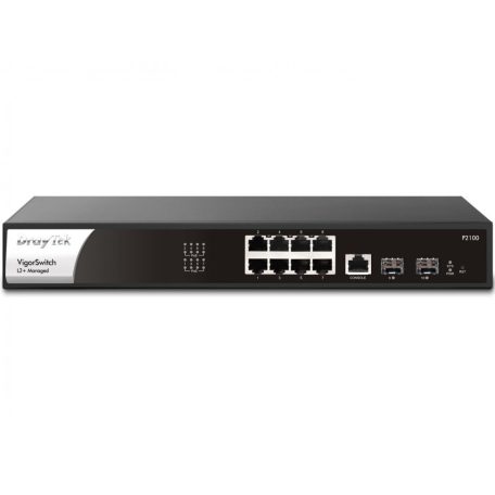 DrayTek VigorSwitch P2100 10-Port Layer 2+ Managed PoE Switch