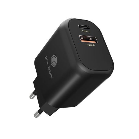 Raidsonic IcyBox IB-PS102-PD 2-port USB fast charger for mobile devices up to 20W