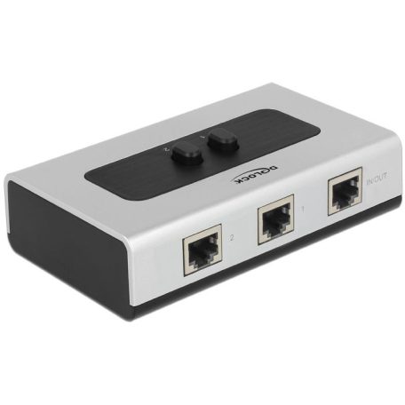 DeLock Switch RJ45 10 Gbps 2 port manual bidirectional