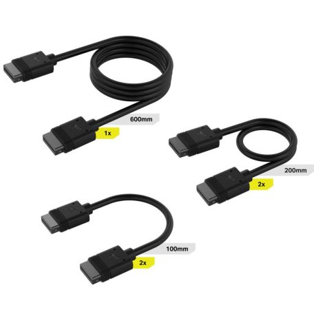 Corsair iCUE LINK Cable Kit with Straight connectors Black