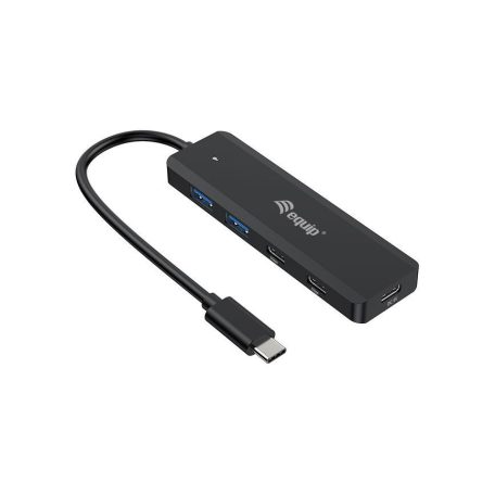 EQuip 4-portos USB3.2 HUB Black