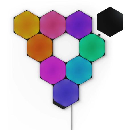 Nanoleaf Shapes Black Hexagons Starter Kit 9PK