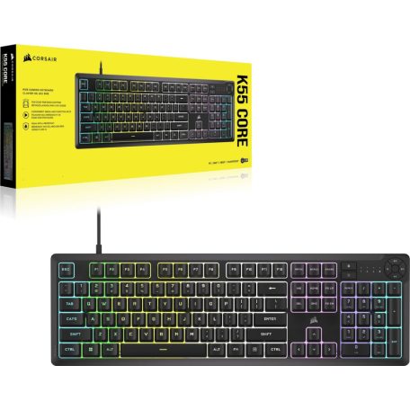 Corsair K55 Core RGB Gaming keyboard Black US