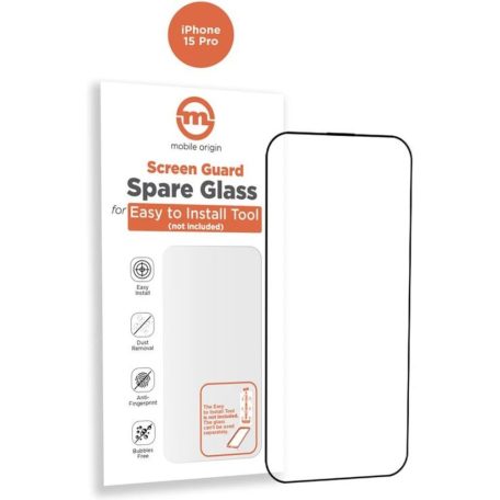 Mobile Origin Orange Screen Guard Spare Glass iPhone 15 Pro