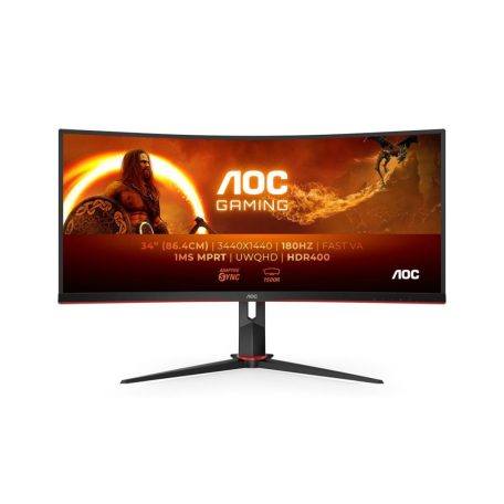 AOC 34" CU34G2XP/BK LED Curved