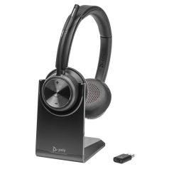 Poly Plantronics Savi 7320 UC USB-A/USB-C DECT Headset Black