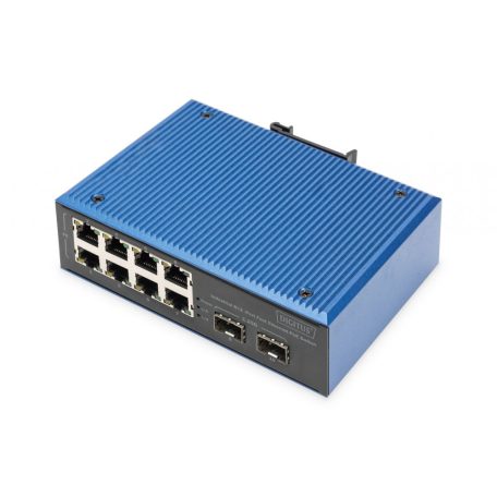 Digitus Industrial 8+2 -Port Fast Ethernet PoE Switch