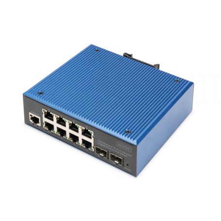 Digitus Industrial 8+2-Port L2 managed Gigabit Ethernet PoE Switch