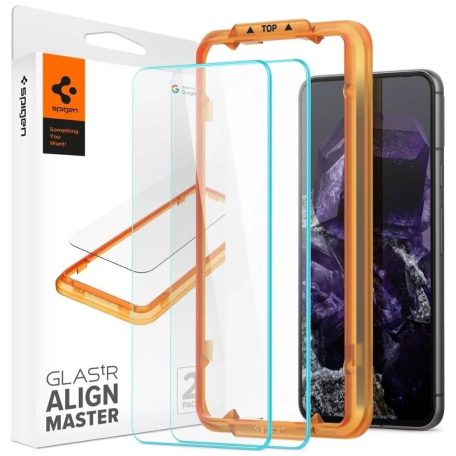 Spigen Glass tR AlignMaster 2 Pack for Google Pixel 8