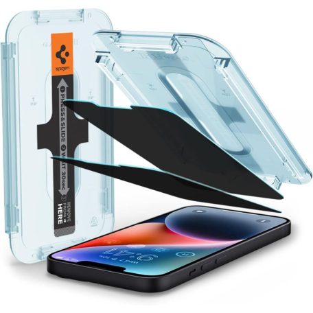 Spigen Glass tR EZ Fit 2 Pack transparency sensor open for iPhone 14 Plus/13 Pro Max