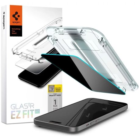 Spigen Glass tR EZ Fit HD Privacy 1 Pack for iPhone 15 Plus