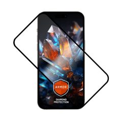   FIXED Armor teljes képernyő borítás 2,5D edzett üvegfólia, applikátorral a Samsung Galaxy S24 készülékhez, fekete, FIXGA-1256-BK