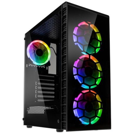 Kolink Observatory Lite RGB Tempered Glass Black