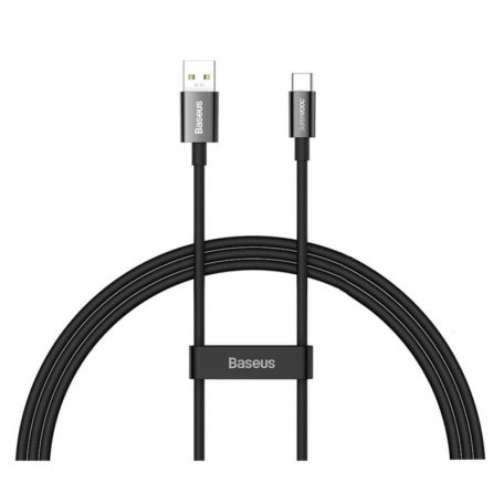 Baseus Superior Supervooc USB-USB-C 65W 1m Black