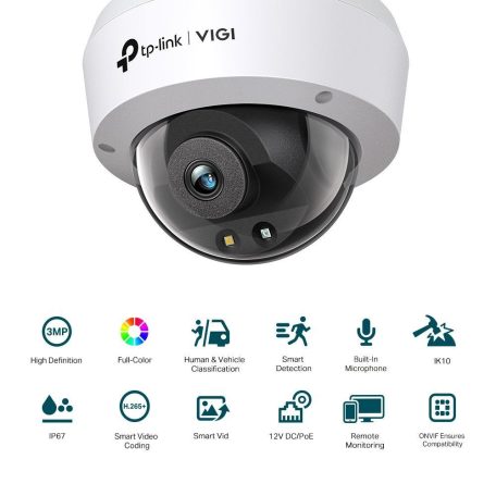 TP-Link VIGI C230 (2.8mm) 3MP Full-Color Dome Network Camera