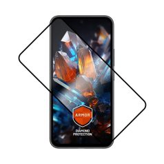   FIXED Armor teljes képernyő borítás 2,5D edzett üvegfólia, applikátorral a Samsung Galaxy A35 5G készülékhez, fekete, FIXGA-1262-BK