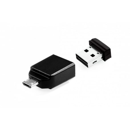 Verbatim 32GB NANO USB Drive with Micro USB (OTG) Adapter Black