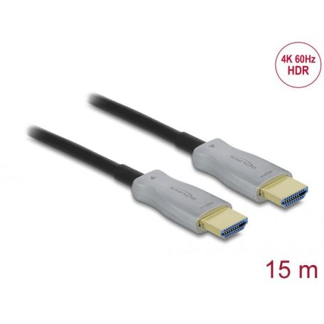 DeLock Active Optical Cable HDMI 4K 60Hz 15m Black