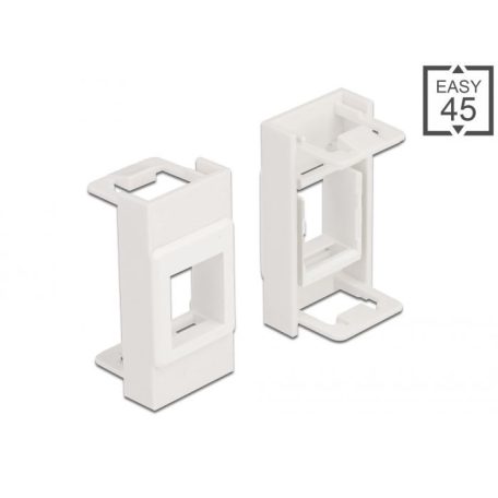 DeLock Easy 45 Module Keystone Holder 22.5 x 45mm White