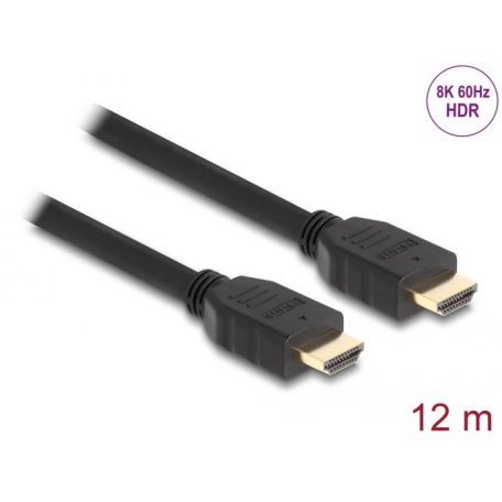 DeLock High Speed HDMI Cable 48 Gbps 8K 60Hz 12m Black