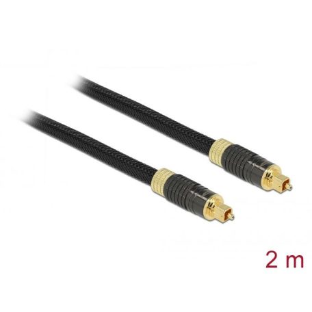 DeLock TOSLINK Standard Cable male - male 2m Black