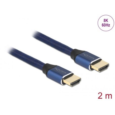 DeLock Ultra High Speed HDMI Cable 48 Gbps 8K 60Hz 2m Blue