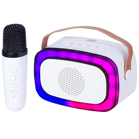 Trevi XR8A01 Mini Bluetooth Karaoke Party Speaker for Kids White