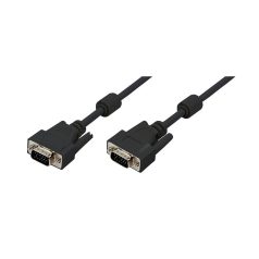   Logilink VGA cable HD15/M to HD15/M 1080p 2x ferrite 10m Black