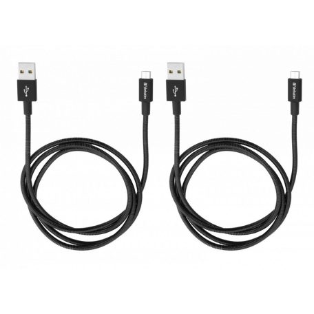 Verbatim Sync & Charge Micro USB Cable 1m Black 2-Pack