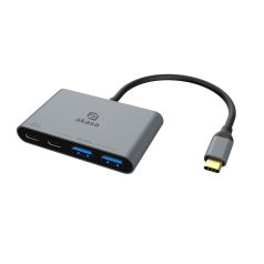 Akasa USB Type-C 4-In-1 Hub Silver