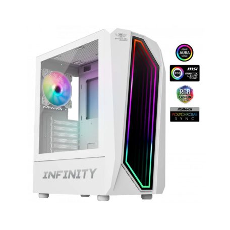 Spirit Of Gamer Intinity Dark Tempered Glass White