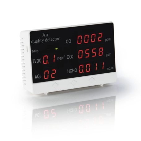 Hama Air quality detector incl. CO2, HCHO, TVOC measuring function Időjárás Állomás White