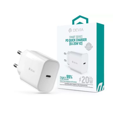 Devia ST383830 20W Type-C PD Wall Charger White